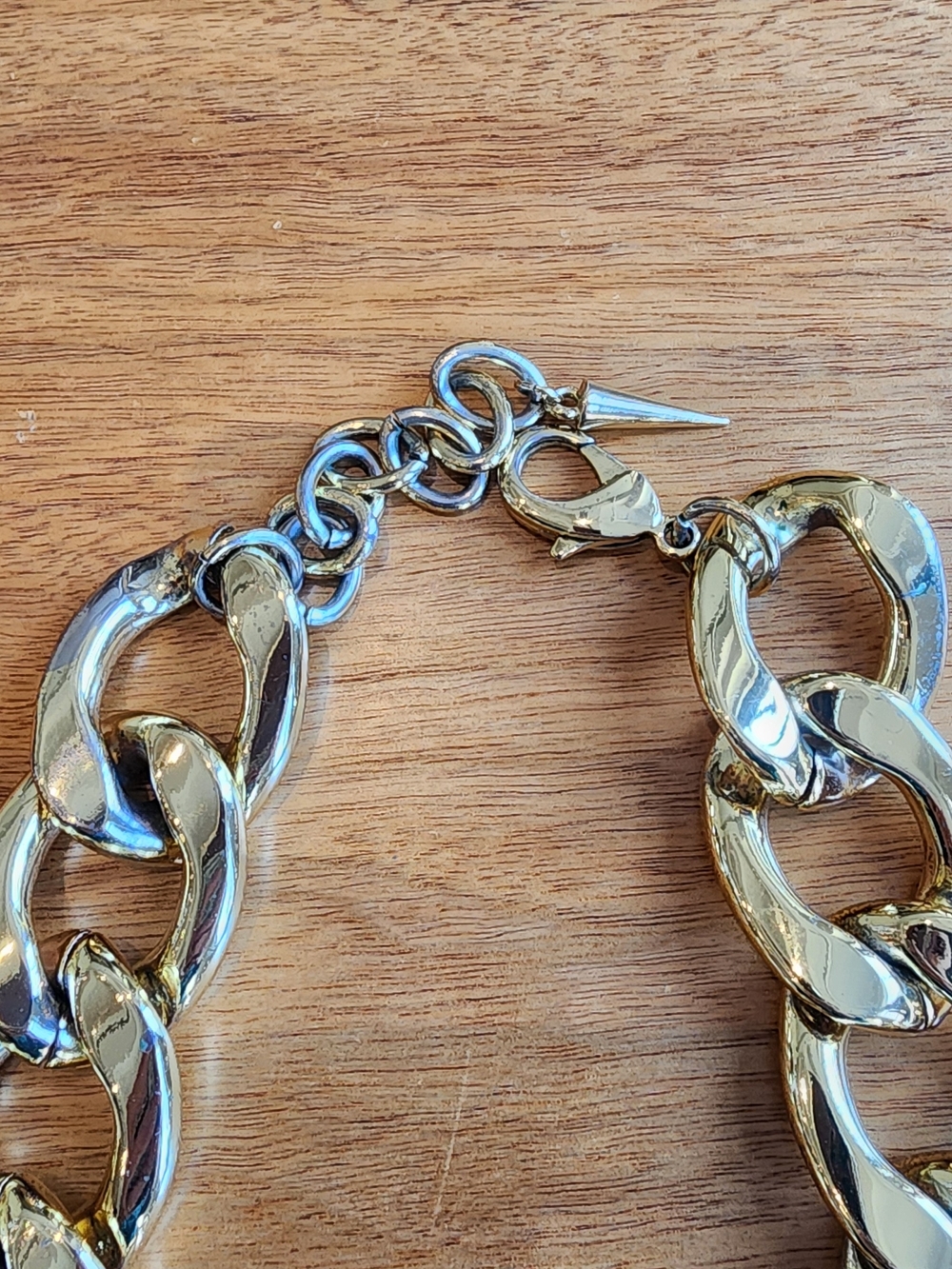 Gold Chunky Chain Link Necklace - Women Jewelry - Picture 5 of 6